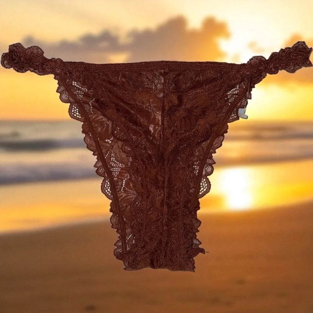 FREE PEOPLE INTIMATELY BRING ME ANOTHER BIKINI SWEET-ESSENTIAL LACE ADORNED NWOT